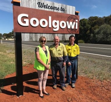 2020 October New Shire Goolgowi Sign